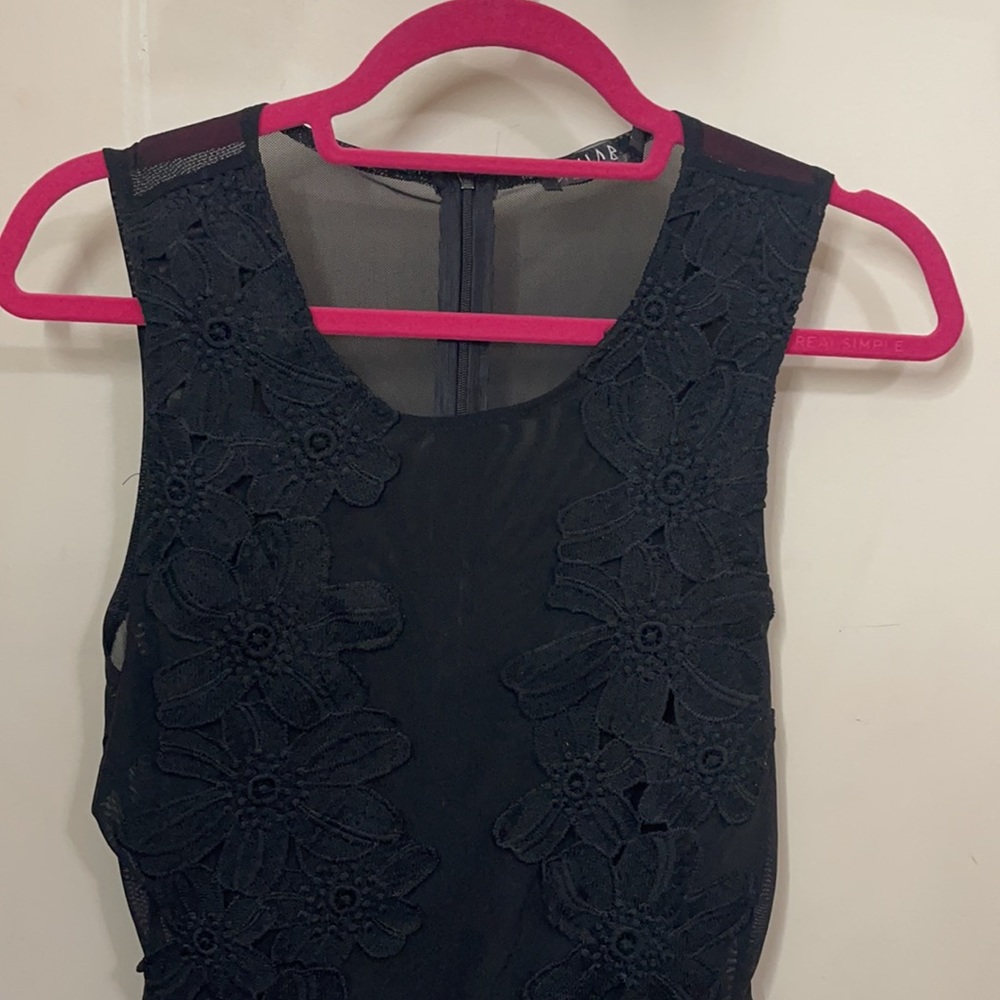 Women’s black mesh bodysuit